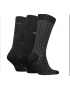 Calvin Klein 701224107-001  Ανδρικές Κάλτσες Σετ 3 τεμ. σε Συσκευασία Δώρου, ΜΑΥΡΟ